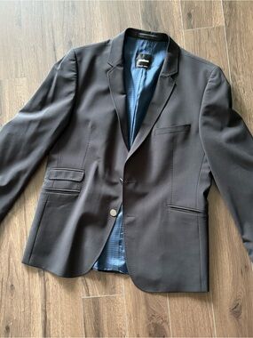 Strellson Black Sport Coat with Blue Lining